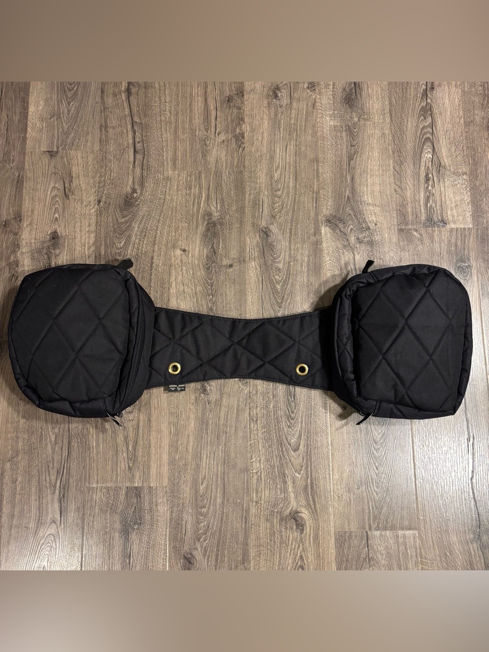 Saddle Barn Black Quilted Saddle Bag w/ Insulated Bags MADE IN USA
